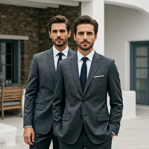 Portrait of Antonis and Charis Bafitis