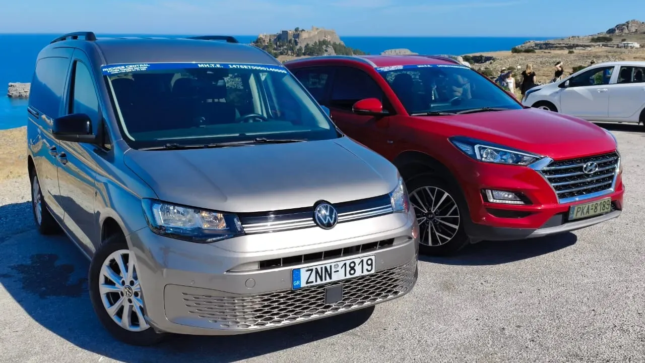 Rhodes Central vehicles for private island tours