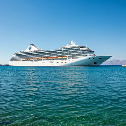 Cruise ship at Rhodes port
