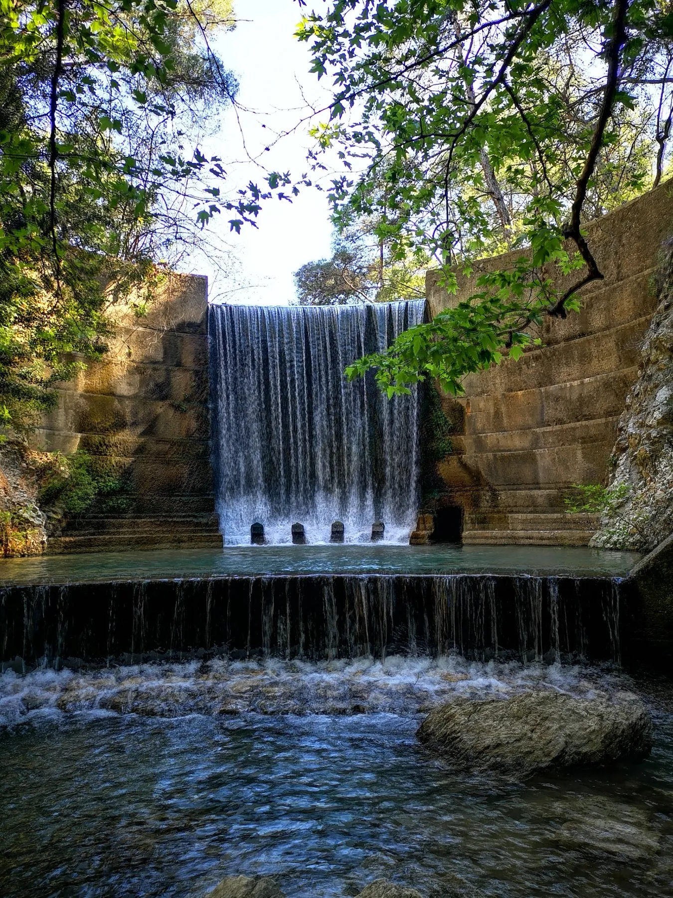 Seven Springs forest path in Rhodes